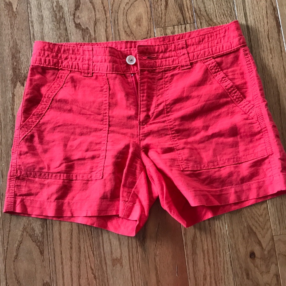 Banana Republic Red linen shorts